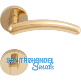 SOLIDO Dr�ckergarnitur GENF - auf Rosette WC, messingf�rbig PVD