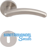 SOLIDO Dr�ckergarnitur GENF - auf Rosette BB, vernickelt matt