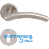 SOLIDO Dr�ckergarnitur GENF - auf Rosette PZ, vernickelt matt