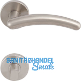 SOLIDO Dr�ckergarnitur GENF - auf Rosette WC, vernickelt matt