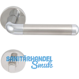 SOLIDO Dr�ckergarnitur MONACO - auf Rosette WC, verchromt/vernickelt matt