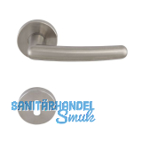 SOLIDO Dr�ckergarnitur PRAG - auf Rosette BB, vernickelt matt