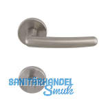 SOLIDO Dr�ckergarnitur PRAG - auf Rosette WC, vernickelt matt