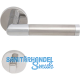 SOLIDO Dr�ckergarnitur RIO - auf Rosette WC, verchromt/vernickelt matt