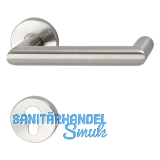 SOLIDO Dr�ckergarnitur SYLT - auf Rosette PZ, 38 - 45, Edelstahl matt