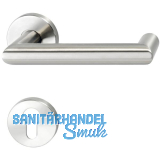 SOLIDO FH-Dr�ckergarnitur SYLT - auf Rosette PZ, 35 - 45, Edelstahl matt