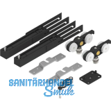 SOLIDO 100 Beschlagset Holz ohne Laufschiene mit Einzugsd�mpfung beidseitig