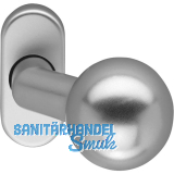 T�rknopf K 160, FS - auf Rosette, Alu silber eloxiert