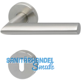 SOLIDO Dr�ckergarnitur GLASGOW - auf Rosette BB, 38 - 45, Edelstahl matt