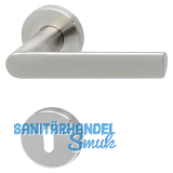 SOLIDO Dr�ckergarnitur DOVER - auf Rosette BB, 38 - 45, Edelstahl matt