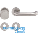 SOLIDO FH-Wechselgarnitur TALIN - auf Rosette PZ,35-45,VK 9 mm,FH,Edelstahl matt