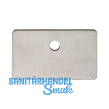 SOLIDO Namensschild ohne Spion u. Namensleiste, 120x70x6 mm, Edelstahl matt