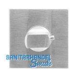 SOLIDO WC-Rosette flach eckig, Edelstahl matt