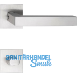 SOLIDO Dr�ckergarnitur MALM� - auf Flachrosette, eckig WC, Edelstahl matt