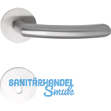 SOLIDO Dr�ckergarnitur HELSINKI - auf Flachrosette, rund BB, Edelstahl matt