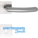 SOLIDO Dr�ckergarnitur HELSINKI - auf Flachrosette, eckig BB, Edelstahl matt