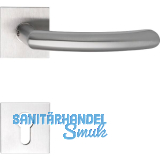 SOLIDO Dr�ckergarnitur HELSINKI - auf Flachrosette, eckig PZ, Edelstahl matt