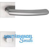 SOLIDO Dr�ckergarnitur HELSINKI - auf Flachrosette, eckig WC, Edelstahl matt