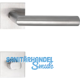 SOLIDO Dr�ckergarnitur NORWEGEN - auf Flachrosette, eckig WC, Edelstahl matt