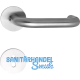 SOLIDO Dr�ckergarnitur TALIN - auf Flachrosette, rund BB, Edelstahl matt