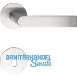 SOLIDO Dr�ckergarnitur DOVER - auf Flachrosette, rund BB, Edelstahl matt