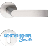 SOLIDO Dr�ckergarnitur DOVER - auf Flachrosette, rund PZ, Edelstahl matt