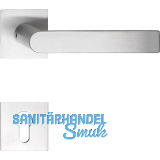 SOLIDO Dr�ckergarnitur DOVER - auf Flachrosette, eckig PZ, Edelstahl matt