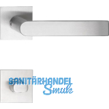 SOLIDO Dr�ckergarnitur DOVER - auf Flachrosette, eckig WC, Edelstahl matt