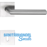 SOLIDO Dr�ckergarnitur GLASGOW - auf Flachrosette, eckig BB, Edelstahl matt