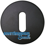 SOLIDO Schl�sselrosette BB flach rund, Edelstahl schwarz matt