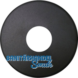 SOLIDO Dr�ckerrosette flach rund, Edelstahl schwarz matt