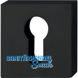 SOLIDO Zylinderrosette innen, eckig, 52 x 52 x 10, ohne Kernziehschutz, schwarz