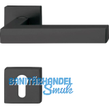 SOLIDO Dr�ckergarnitur MALM� - auf Rosette PZ, 38 - 45, Edelstahl schwarz FH