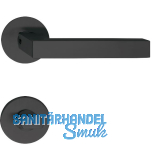 SOLIDO Dr�ckergarnitur MALM� - auf Flachrosette, rund WC, schwarz