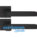 SOLIDO Solo Dr�ckergarnitur MALM� - Flachrosette eckig WC, Not�ffner, schwarz