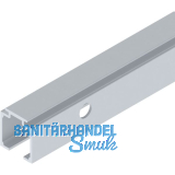 SOLIDO 100 Laufschiene seitlich gebohrt L=1800 mm silber eloxiert
