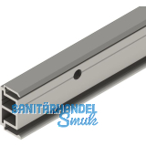 SOLIDO 100 Abstandsprofil 15 mm seitlich gebohrt L=2200 mm Edelstahl-Effekt