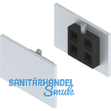 SOLIDO 100/HELM Abdeckkappen-Set Blende ME mit Abstandsprofil 15 silber