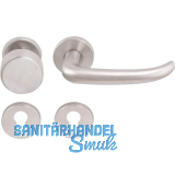 SOLIDO Wechselgarnitur BELFAST DIN - auf Rosette PZ, 38 - 45, Edelstahl matt