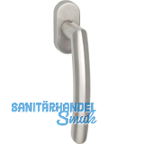 MARCHESI Fenstergriff Arc mit Rosette, VK 7 x 35 mm, Edelstahl matt