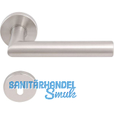 SOLIDO Dr�ckergarnitur NORWEGEN DIN - auf Rosette BB, 38 - 45, Edelstahl matt