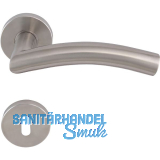 SOLIDO Dr�ckergarnitur OSLO DIN - auf Rosette BB, 38 - 45, Edelstahl matt