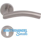 SOLIDO Dr�ckergarnitur OSLO DIN - auf Rosette PZ, 38 - 45, Edelstahl matt