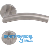 SOLIDO Dr�ckergarnitur OSLO DIN - auf Rosette WC, 38 - 45, Edelstahl matt