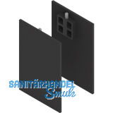 SOLIDO 100 Abdeckkappen Seitenteilprofil Glas schwarz matt