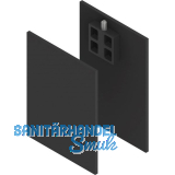 SOLIDO 100/HELM Abdeckkappen-Set Montageschiene/Abstand/Blende H/G schwarz matt