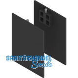 SOLIDO 100/HELM Abdeckkappen-Set Technikblende 2x Abstandsprofil 15 schwarz