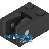 HELM Anschlagpuffer unten Glas 8-12,76 mm Aluminium schwarz matt