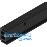 SOLIDO 100 Abstandsprofil 15 mm seitlich gebohrt L=2000 mm schwarz matt