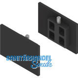 SOLIDO 100/HELM Abdeckkappen-Set Blende ME mit Abstandsprofil 15 schwarz matt